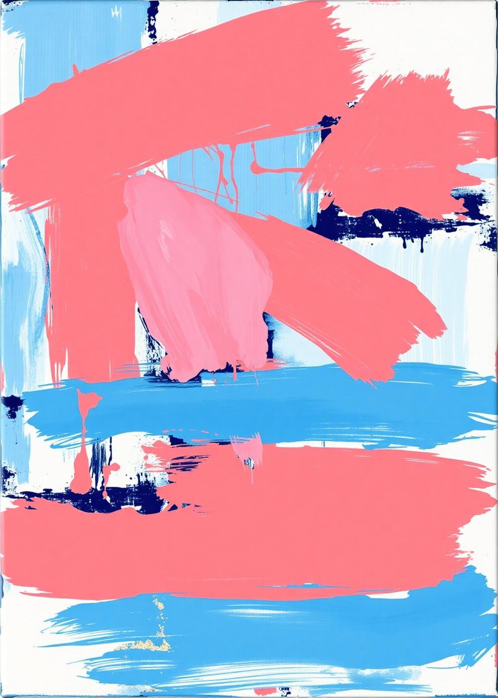 Modern abstract acrylic canvas